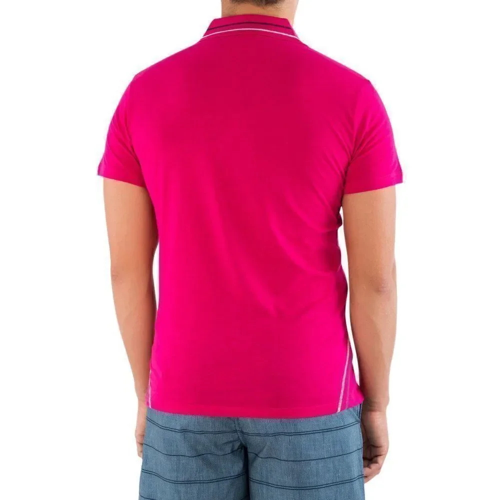New Just Cavalli Men Polo Red Magenta Cotton Shirt Top XXS, XS - Picture 4 of 5